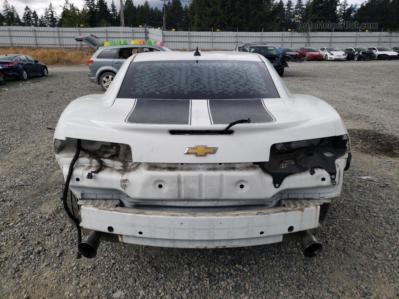 2014 Chevrolet Camaro Ls White vin: 2G1FA1E36E9244371