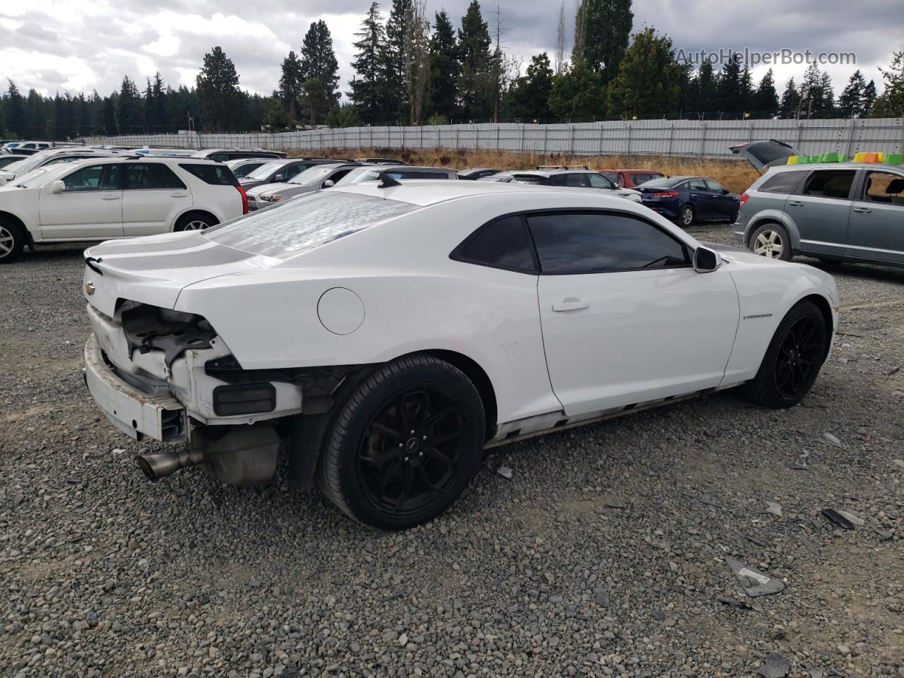 2014 Chevrolet Camaro Ls White vin: 2G1FA1E36E9244371