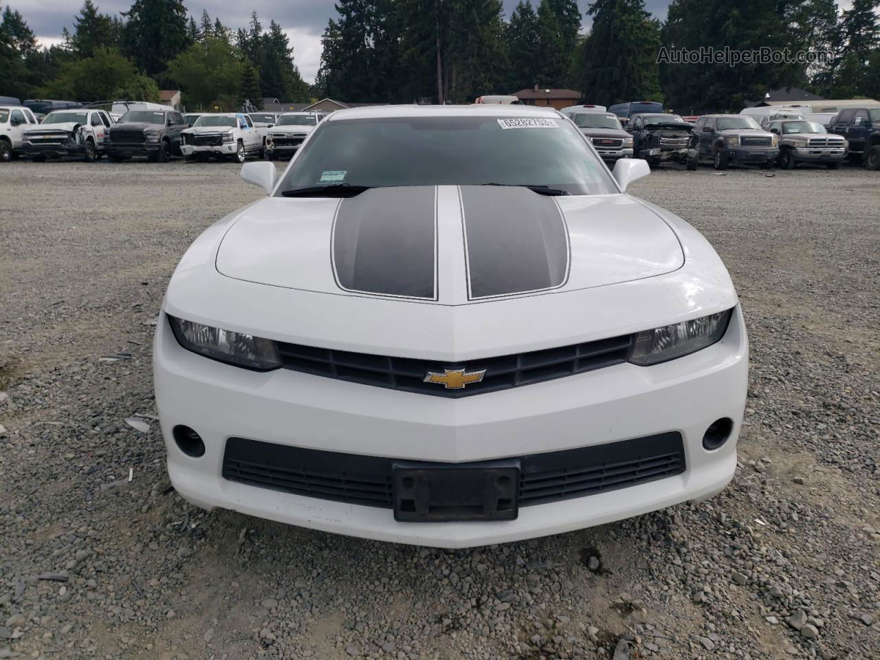 2014 Chevrolet Camaro Ls White vin: 2G1FA1E36E9244371