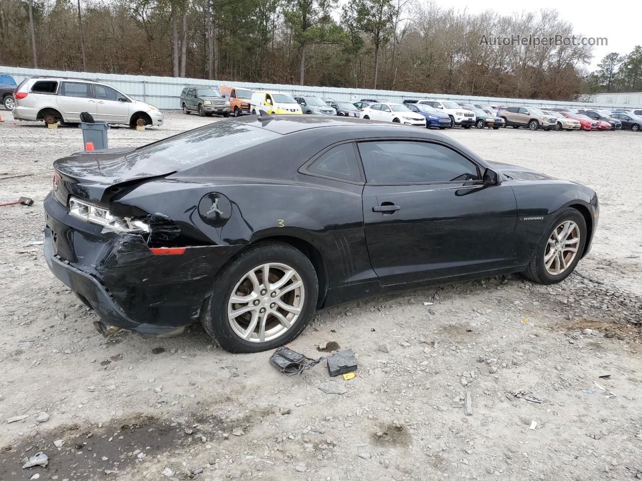 2014 Chevrolet Camaro Ls Black vin: 2G1FA1E36E9244726