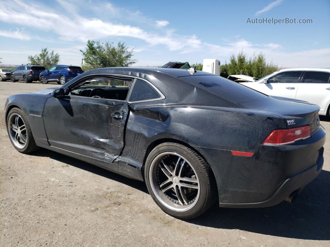 2014 Chevrolet Camaro Ls Black vin: 2G1FA1E36E9281145