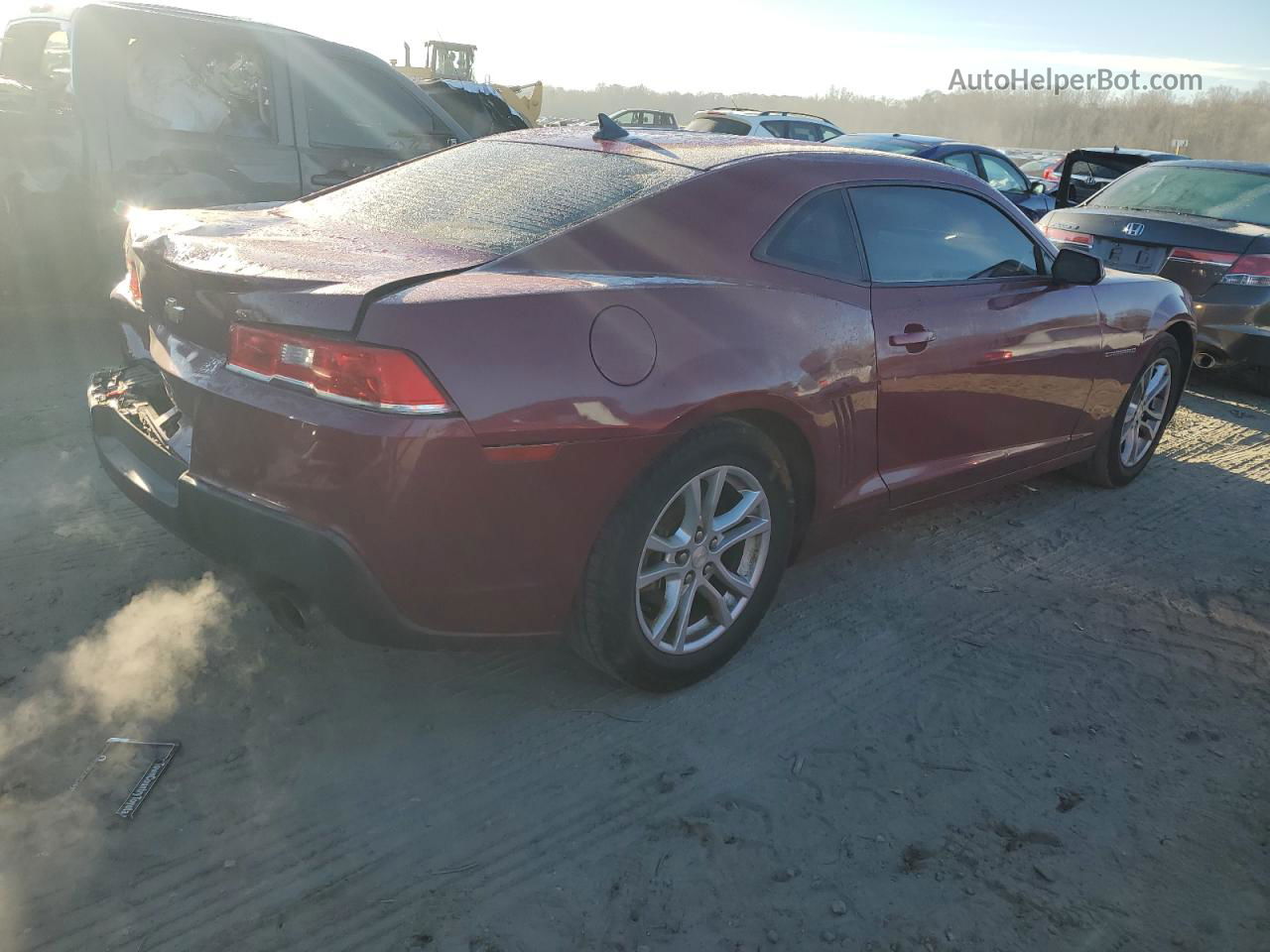 2014 Chevrolet Camaro Ls Maroon vin: 2G1FA1E36E9291416