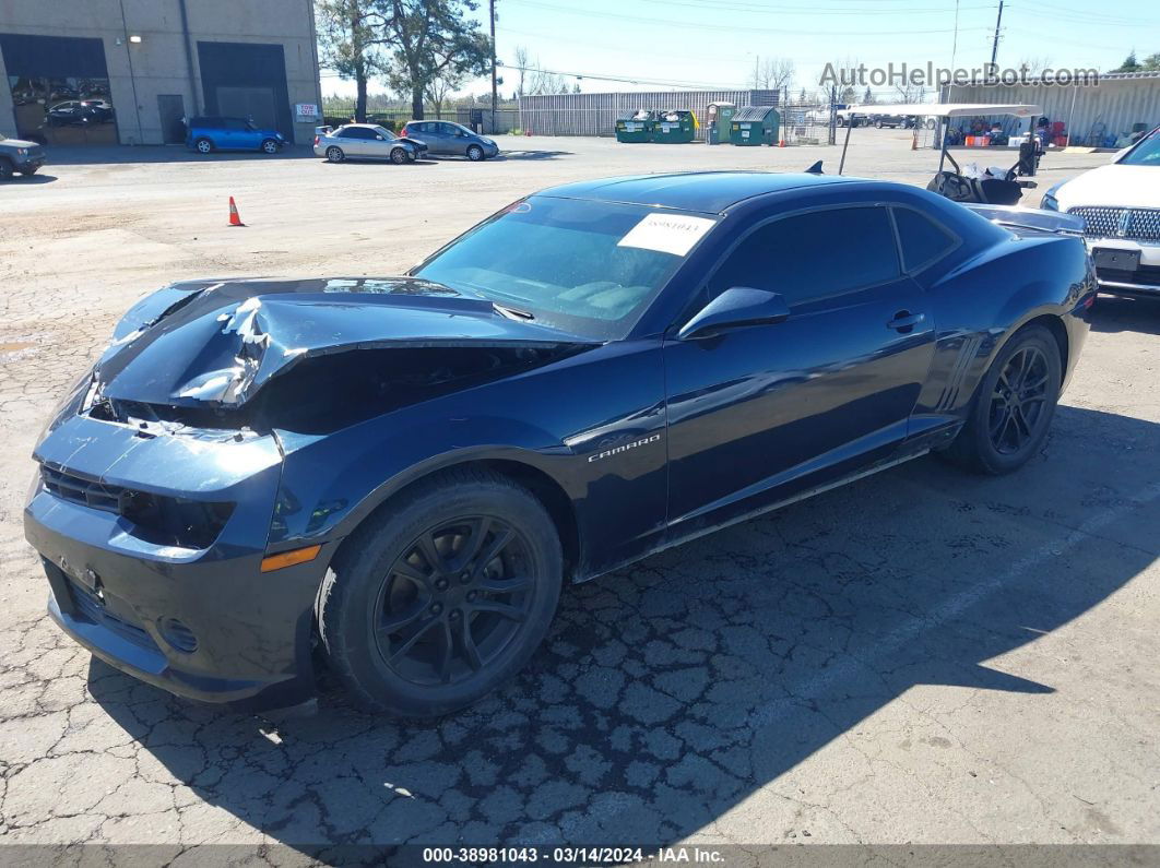 2014 Chevrolet Camaro 2ls Dark Blue vin: 2G1FA1E36E9317335