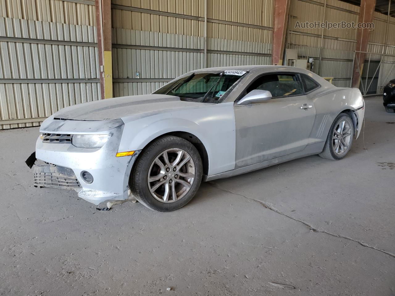 2014 Chevrolet Camaro Ls Silver vin: 2G1FA1E36E9318663