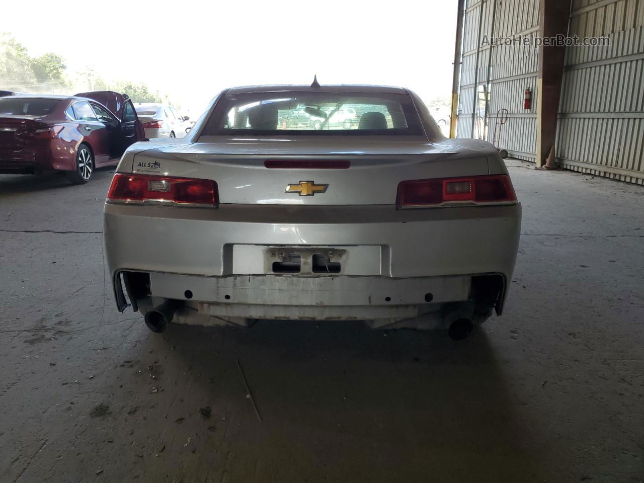 2014 Chevrolet Camaro Ls Silver vin: 2G1FA1E36E9318663