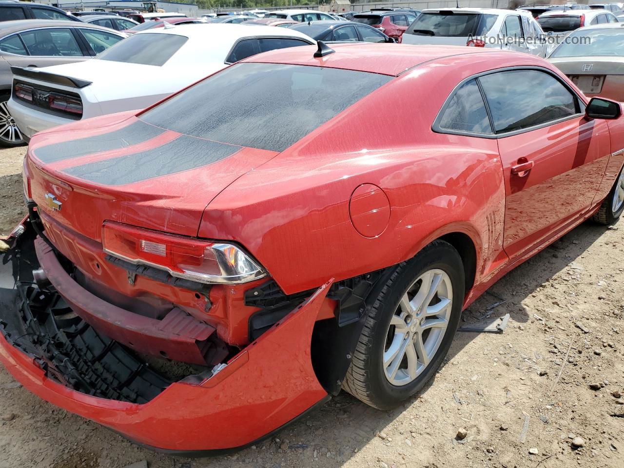 2015 Chevrolet Camaro Ls Red vin: 2G1FA1E36F9254156