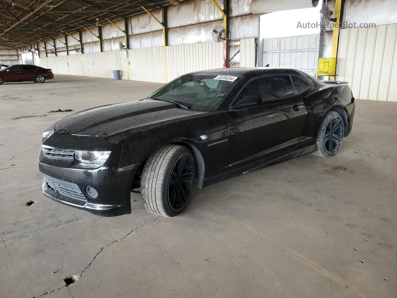 2015 Chevrolet Camaro Ls Black vin: 2G1FA1E36F9305154