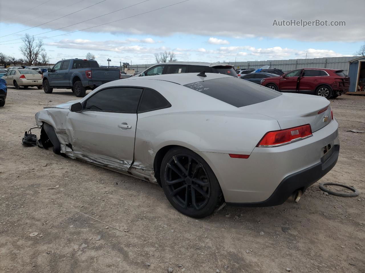 2014 Chevrolet Camaro Ls Silver vin: 2G1FA1E37E9213887