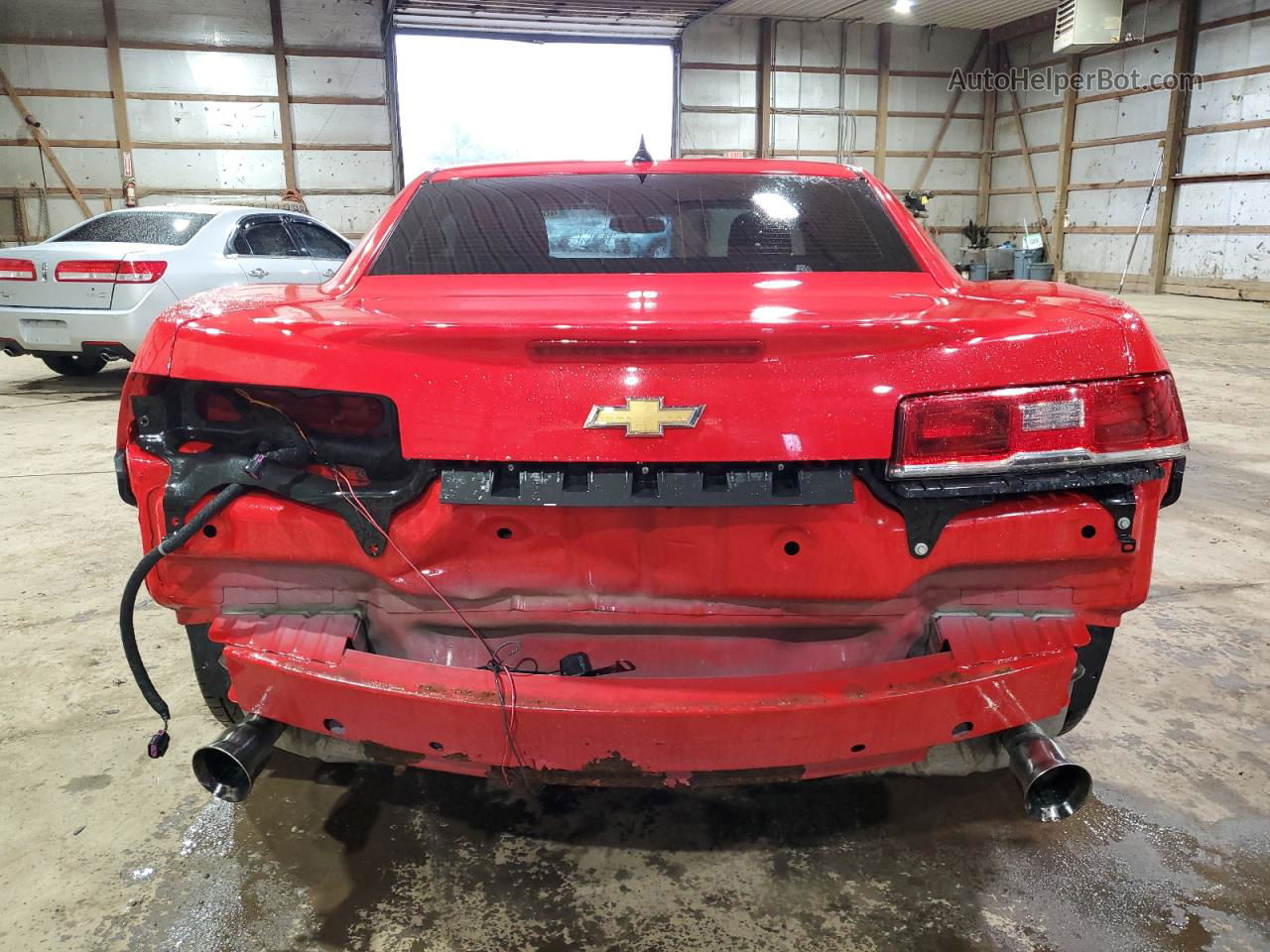 2014 Chevrolet Camaro Ls Red vin: 2G1FA1E37E9285091