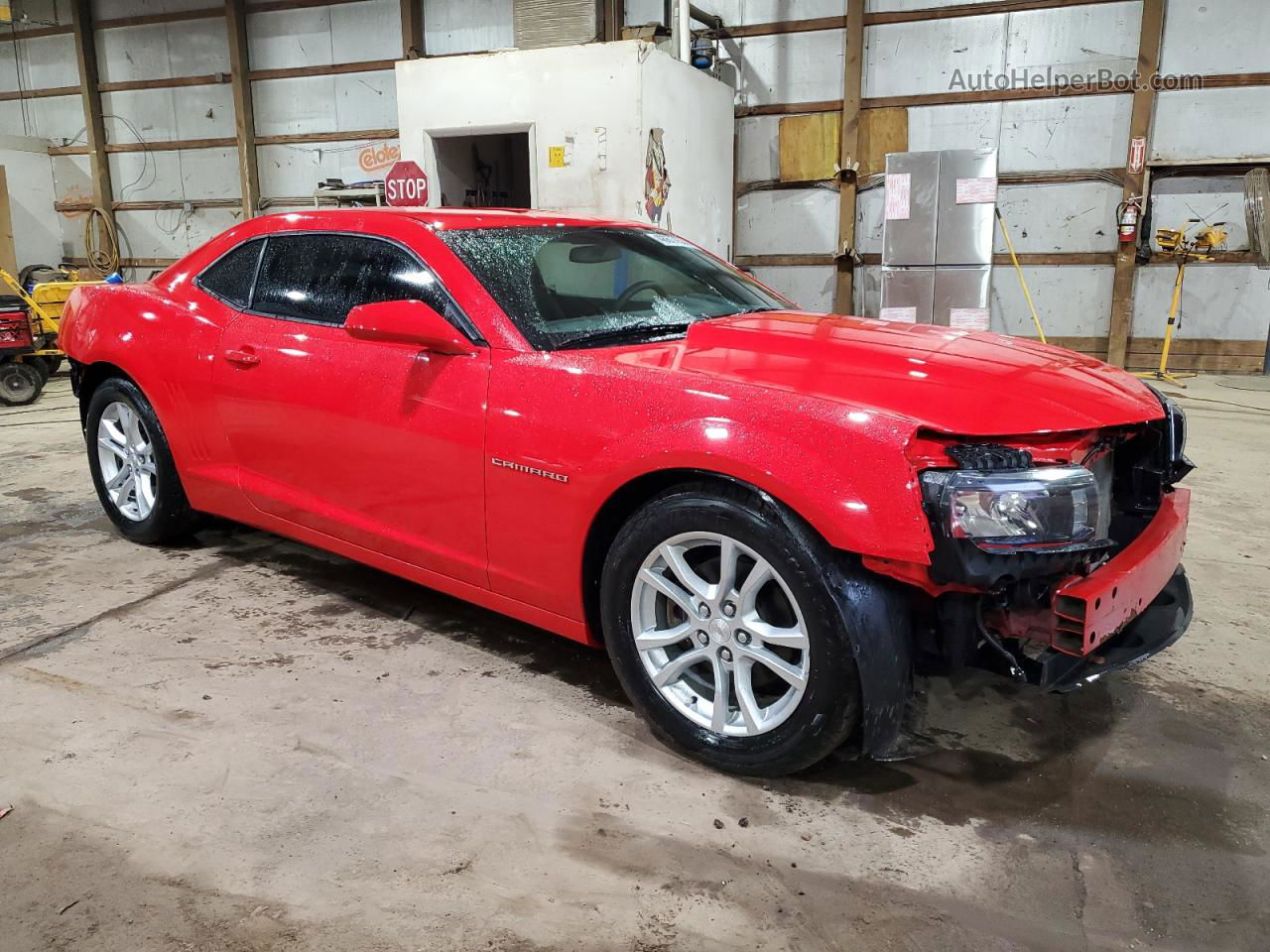 2014 Chevrolet Camaro Ls Red vin: 2G1FA1E37E9285091