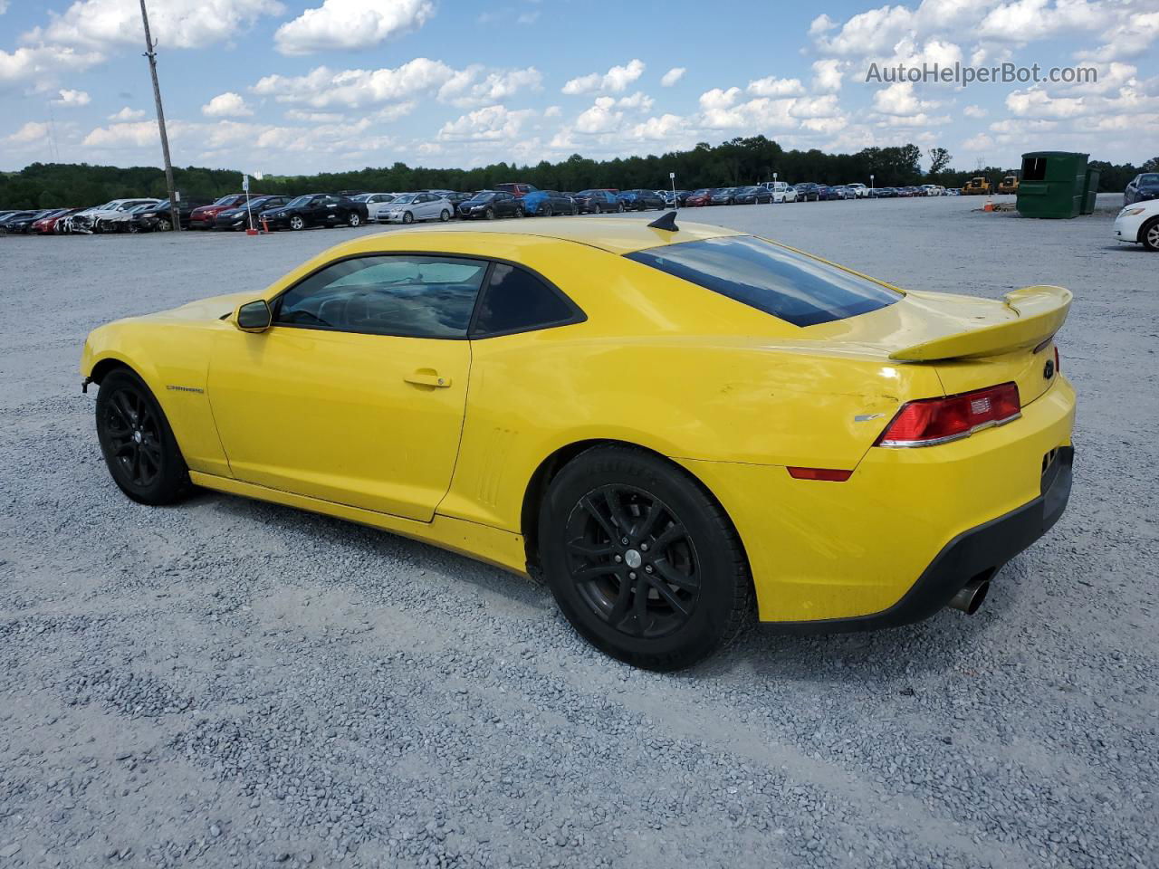 2014 Chevrolet Camaro Ls Желтый vin: 2G1FA1E38E9254920