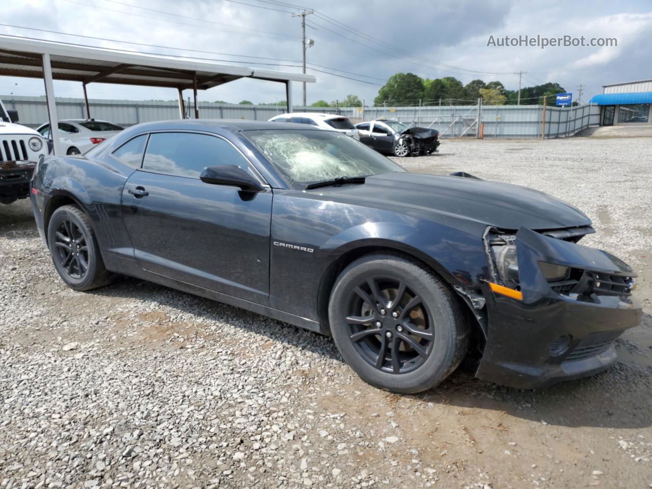 2015 Chevrolet Camaro Ls Black vin: 2G1FA1E38F9222728