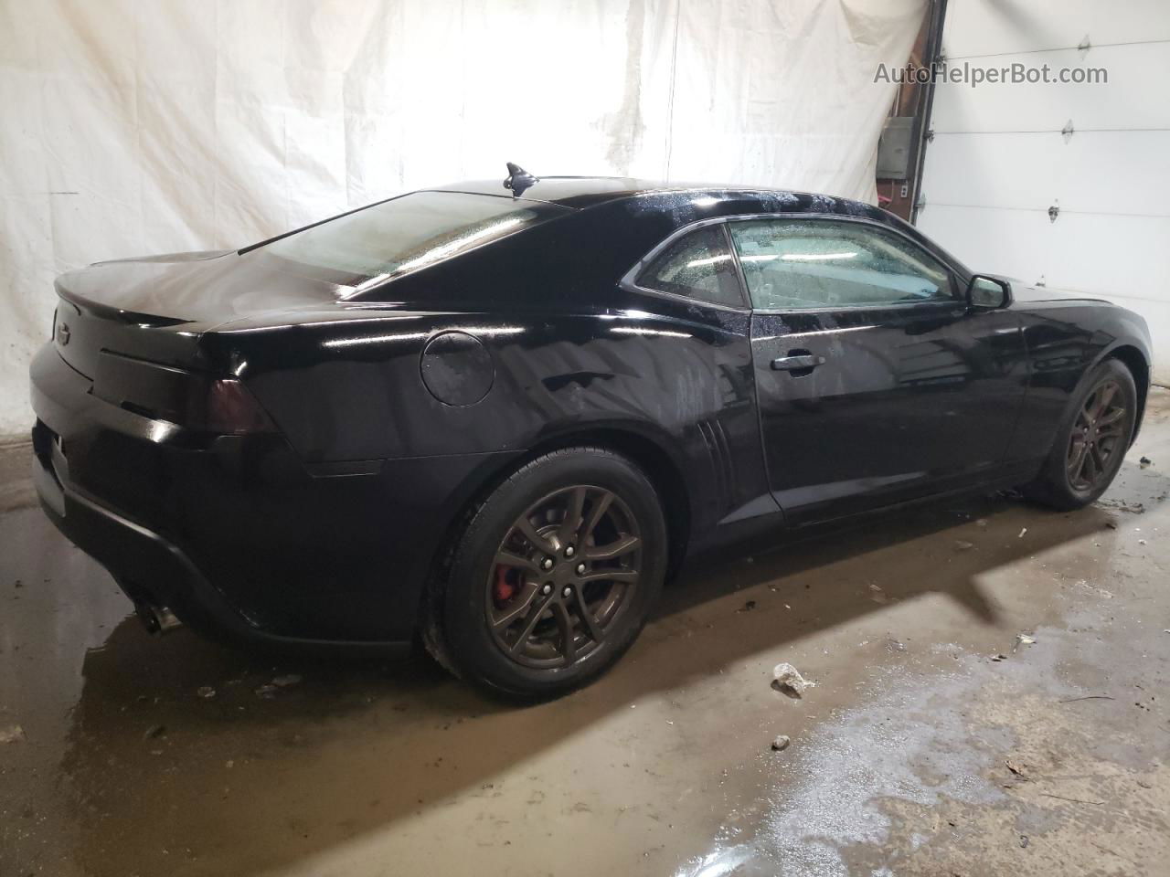 2015 Chevrolet Camaro Ls Black vin: 2G1FA1E38F9268124