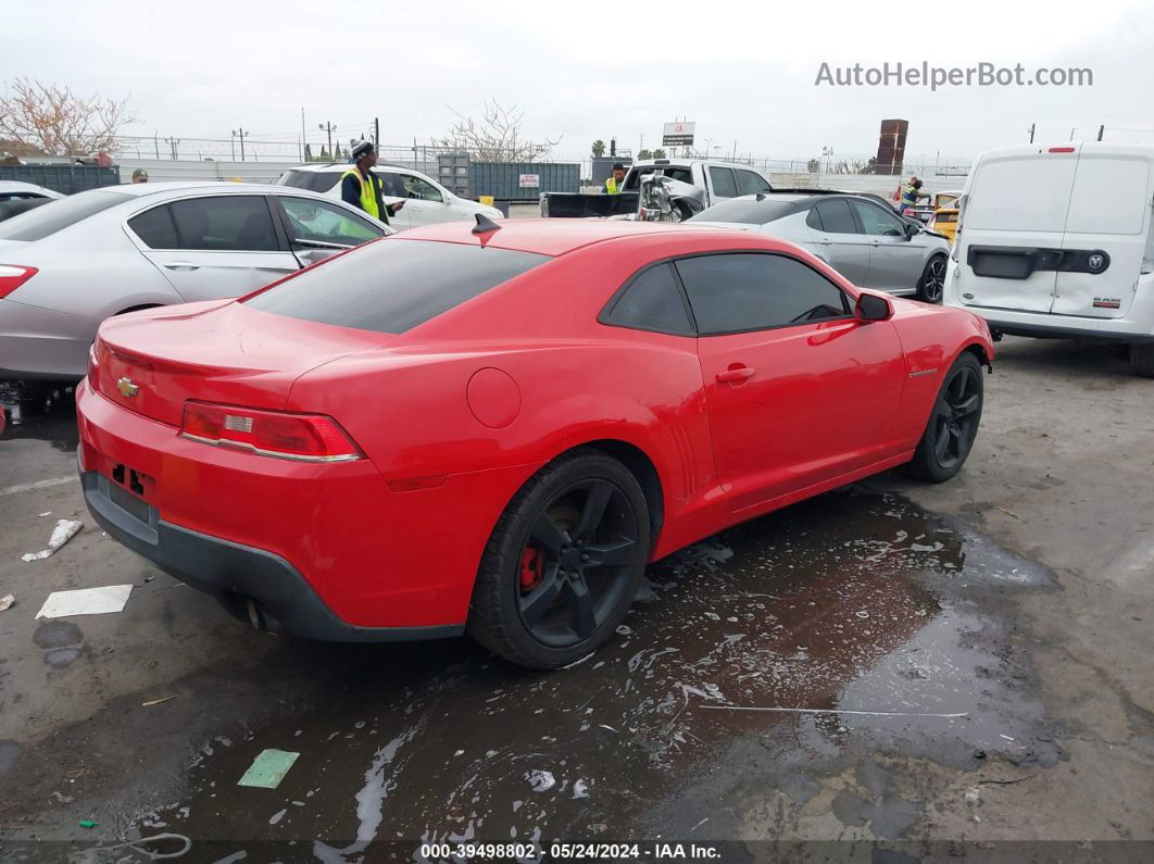 2014 Chevrolet Camaro 2ls Red vin: 2G1FA1E39E9134723