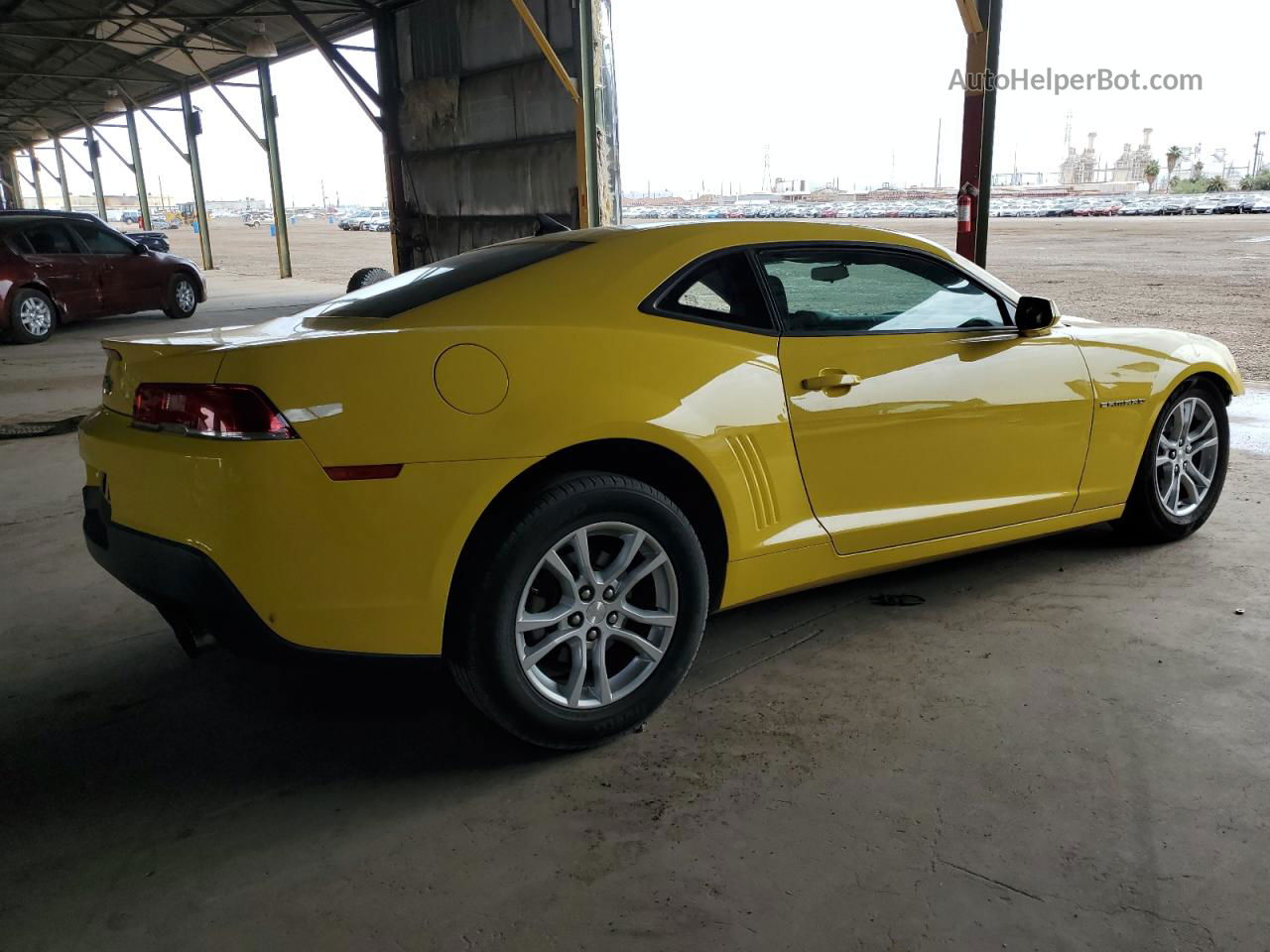 2014 Chevrolet Camaro Ls Yellow vin: 2G1FA1E39E9205225