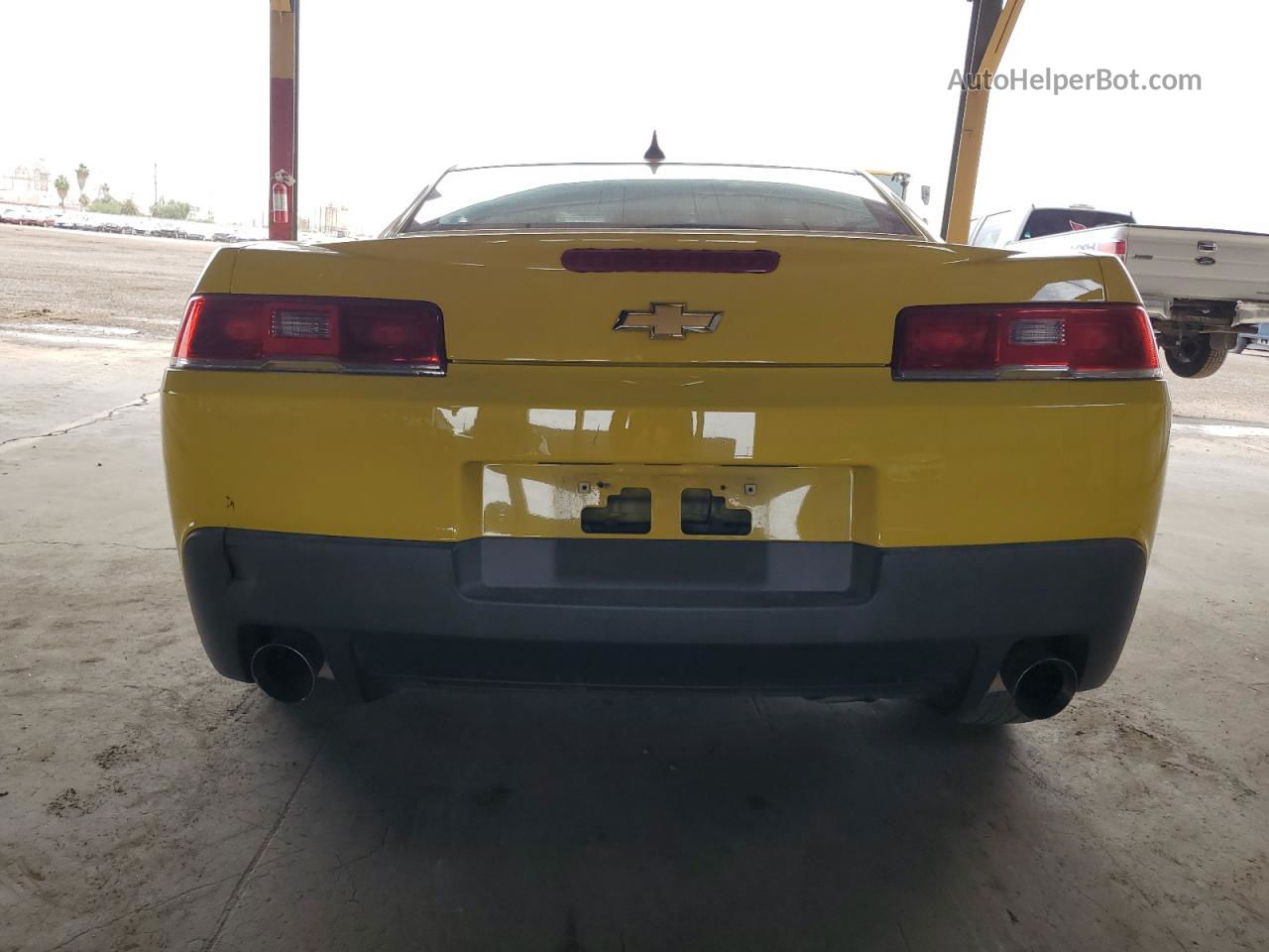 2014 Chevrolet Camaro Ls Yellow vin: 2G1FA1E39E9205225