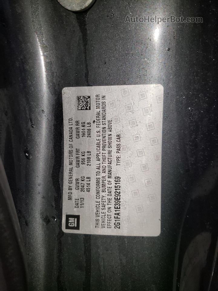 2014 Chevrolet Camaro Ls Gray vin: 2G1FA1E39E9215169