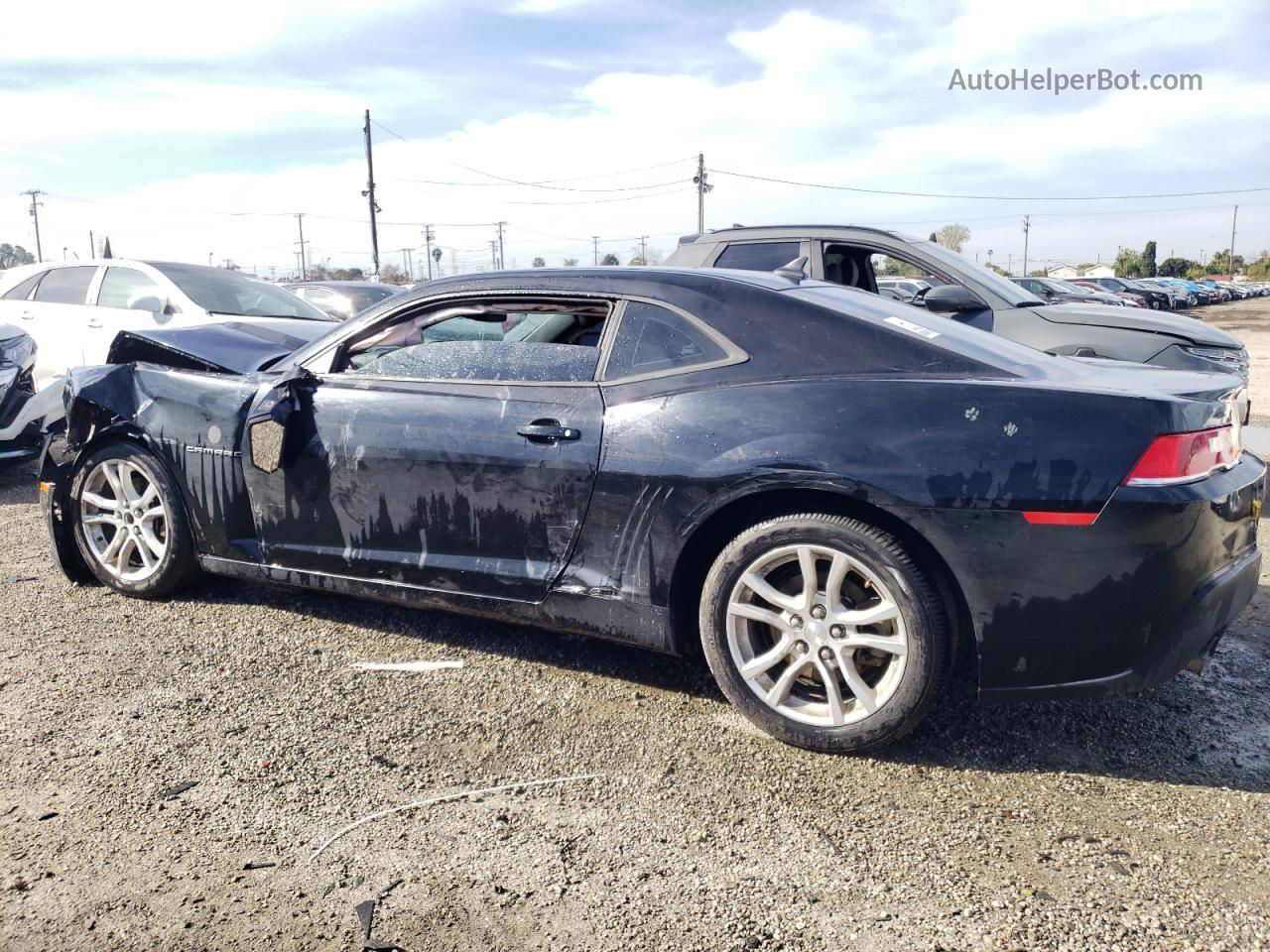 2014 Chevrolet Camaro Ls Black vin: 2G1FA1E39E9273119