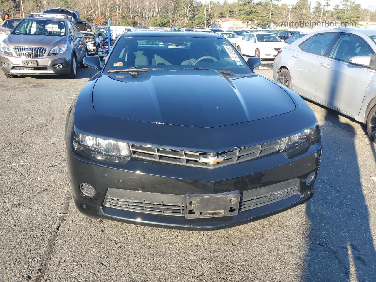 2015 Chevrolet Camaro Ls Black vin: 2G1FA1E39F9147487