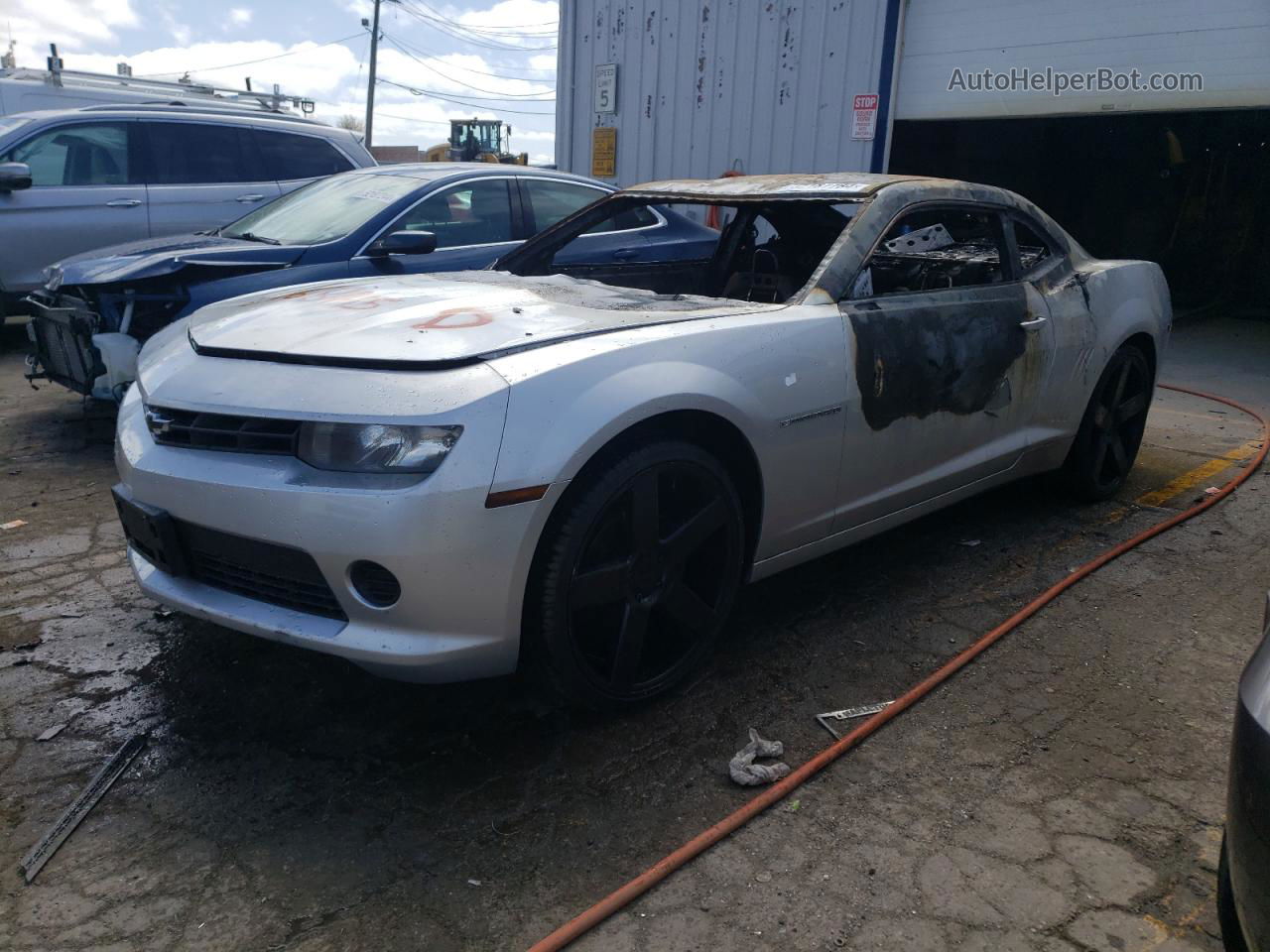 2014 Chevrolet Camaro Ls Silver vin: 2G1FA1E3XE9201412