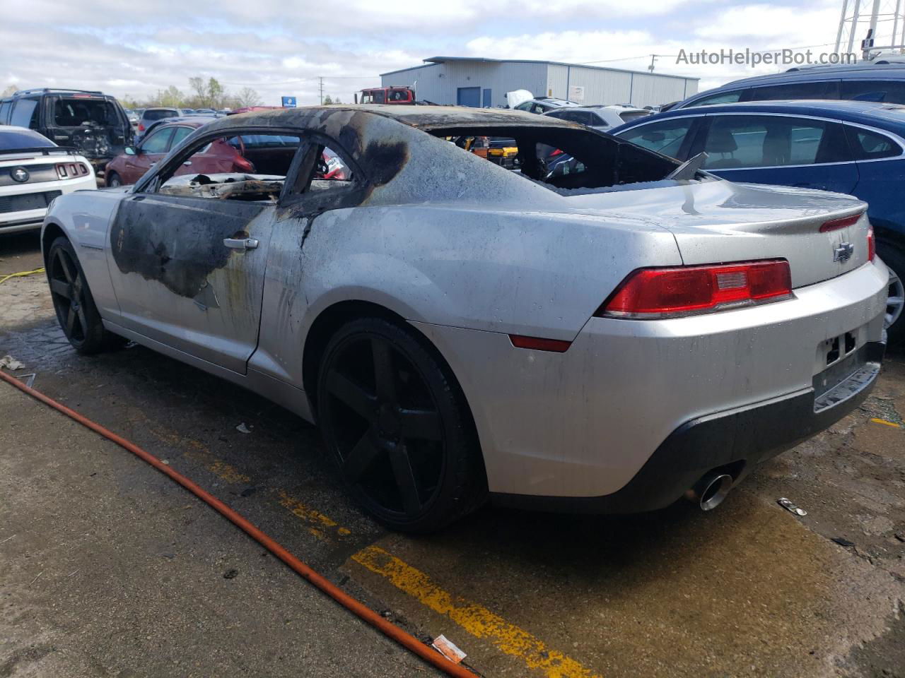 2014 Chevrolet Camaro Ls Silver vin: 2G1FA1E3XE9201412