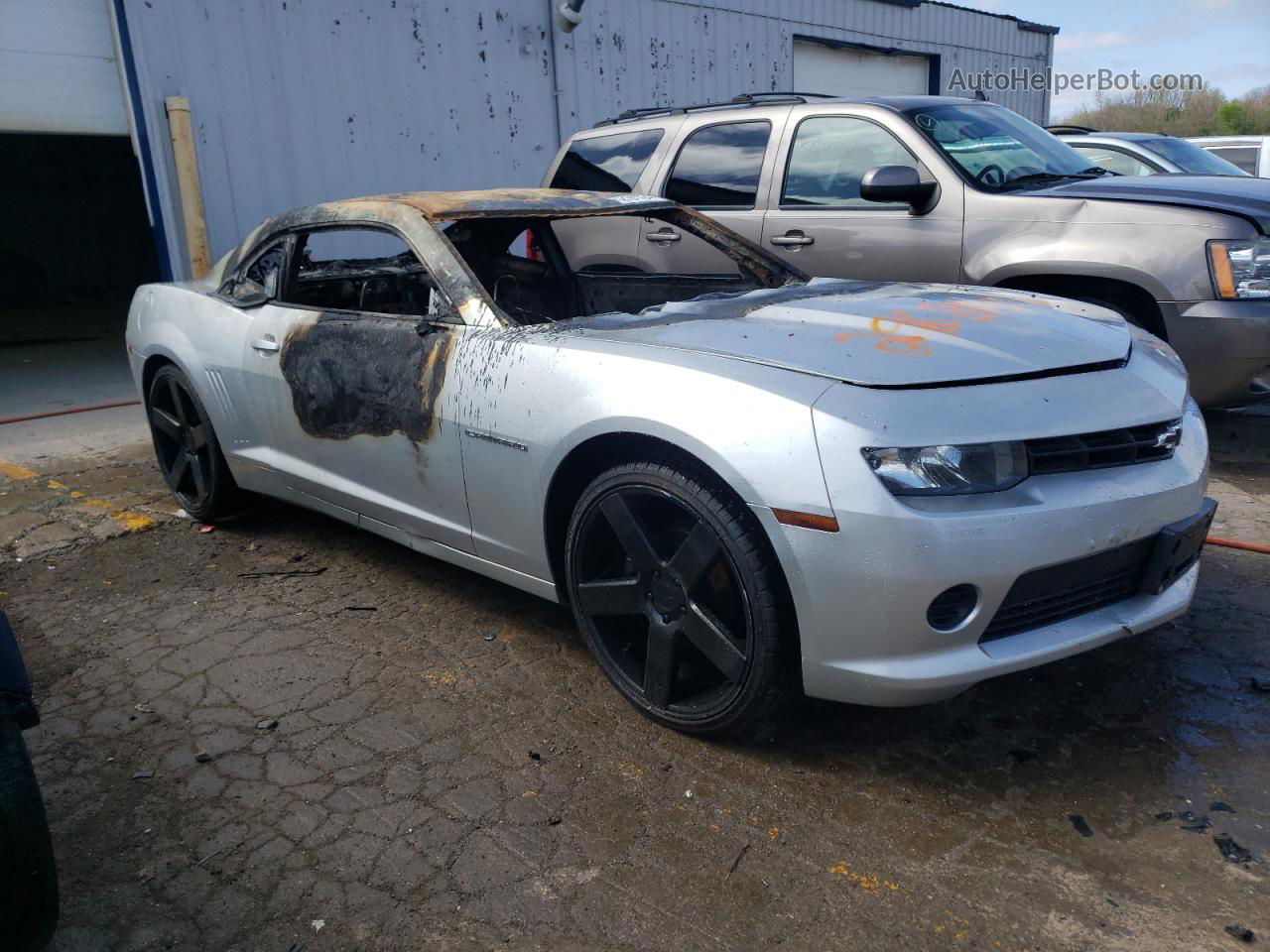 2014 Chevrolet Camaro Ls Silver vin: 2G1FA1E3XE9201412