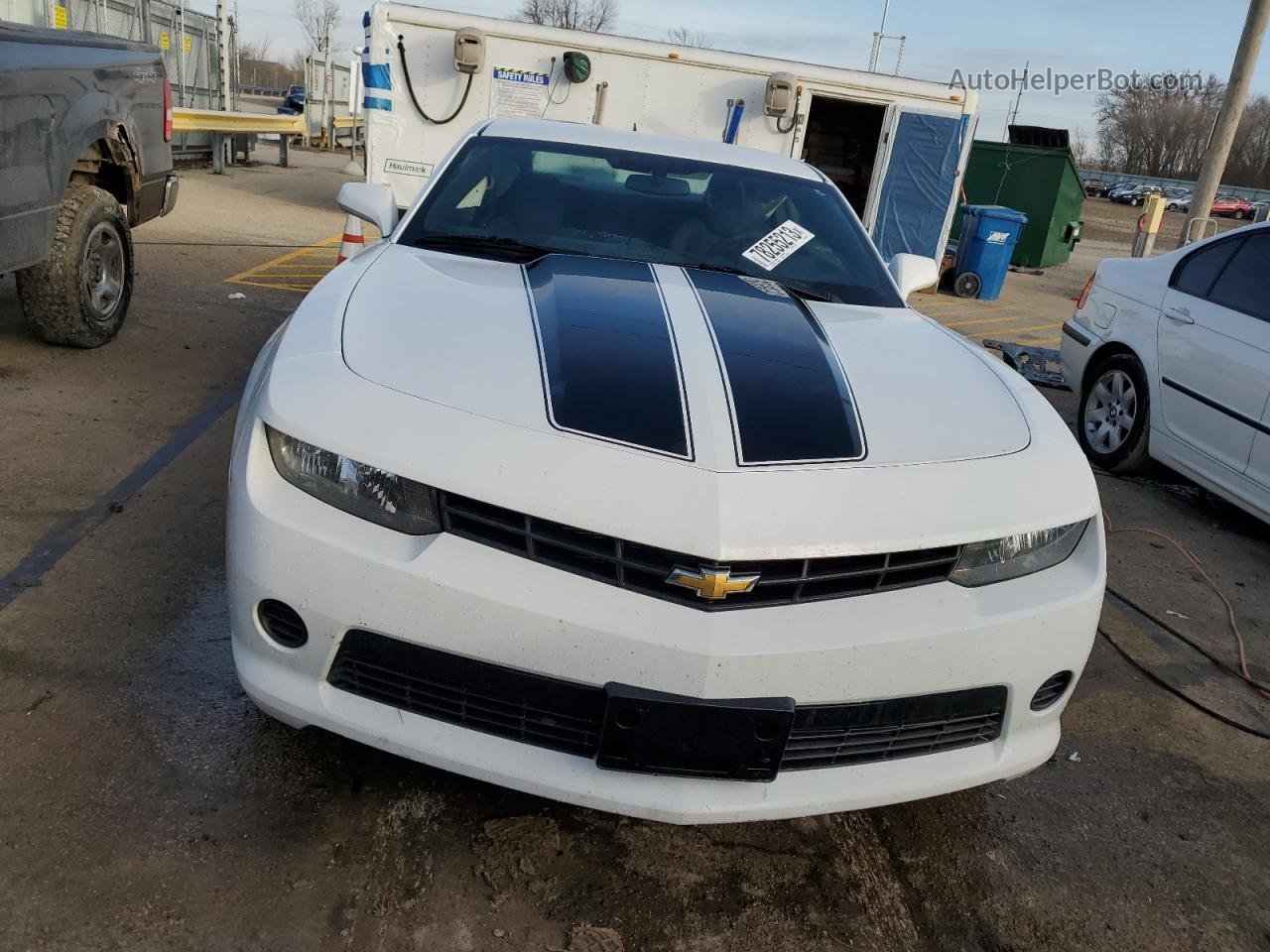 2014 Chevrolet Camaro Ls White vin: 2G1FA1E3XE9209218