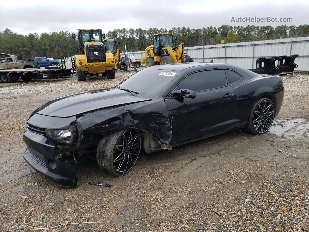 2014 Chevrolet Camaro Ls Black vin: 2G1FA1E3XE9317399