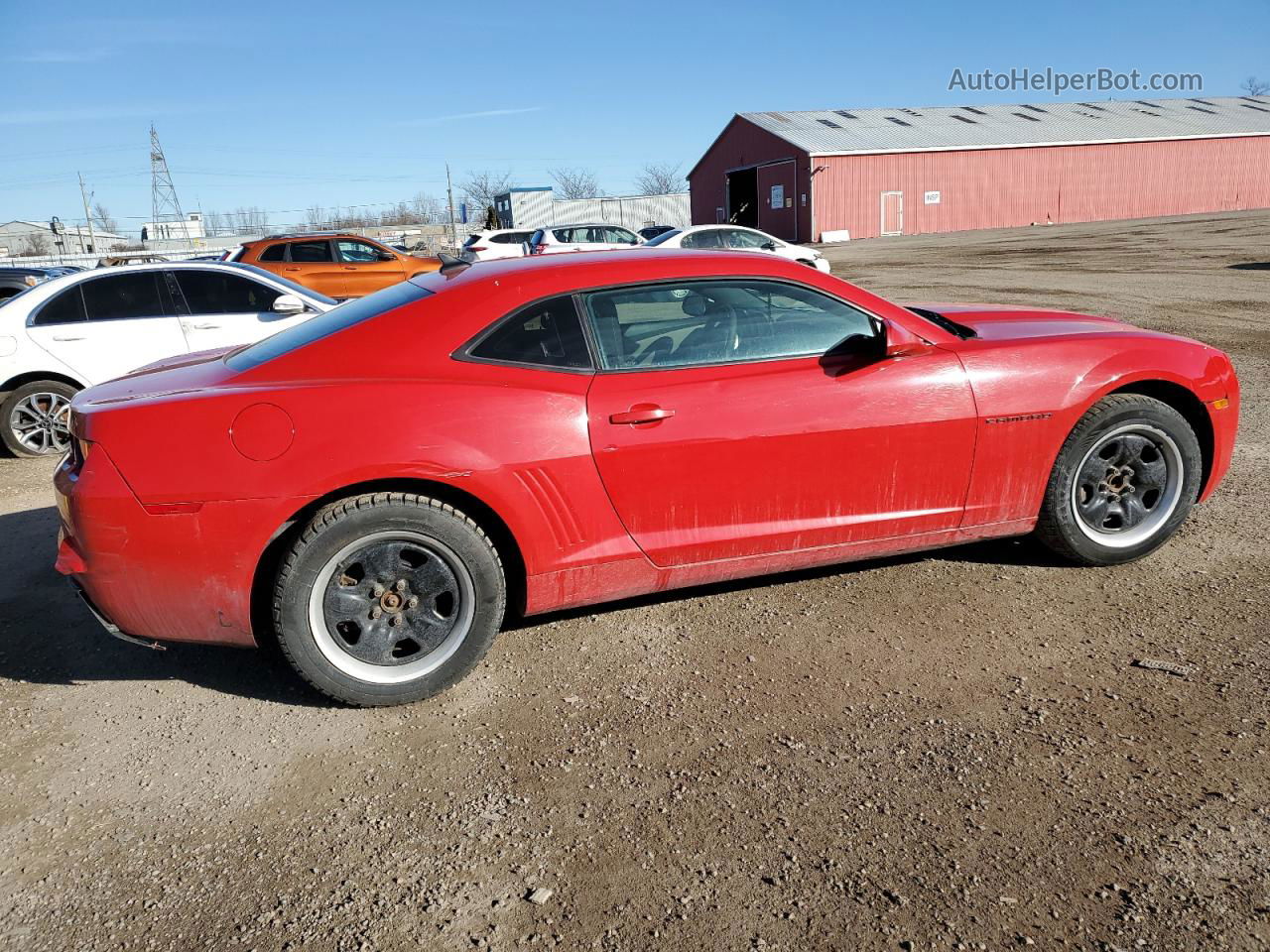 2010 Chevrolet Camaro Ls Red vin: 2G1FA1EV4A9228410