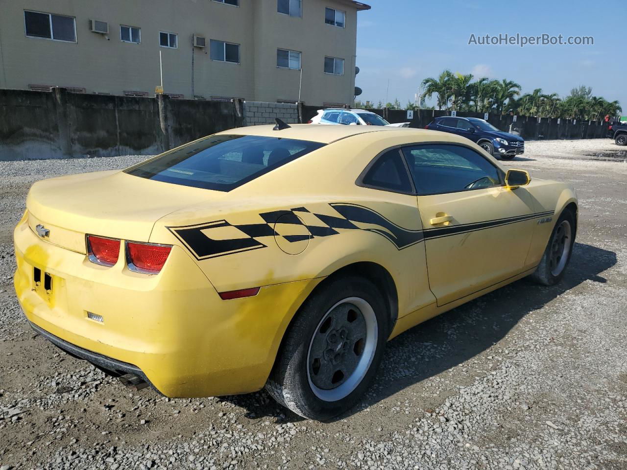 2010 Chevrolet Camaro Ls Yellow vin: 2G1FA1EV7A9212508