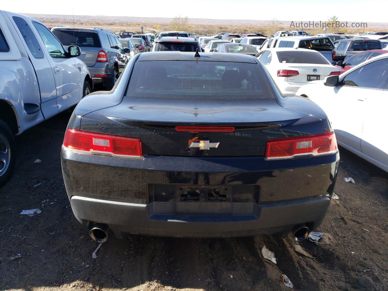 2014 Chevrolet Camaro Lt Black vin: 2G1FB1E30E9142545