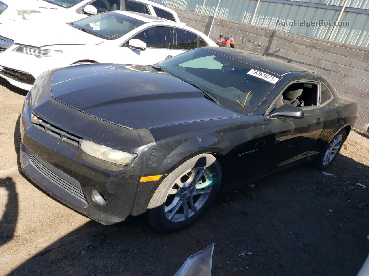 2014 Chevrolet Camaro Lt Black vin: 2G1FB1E30E9142545