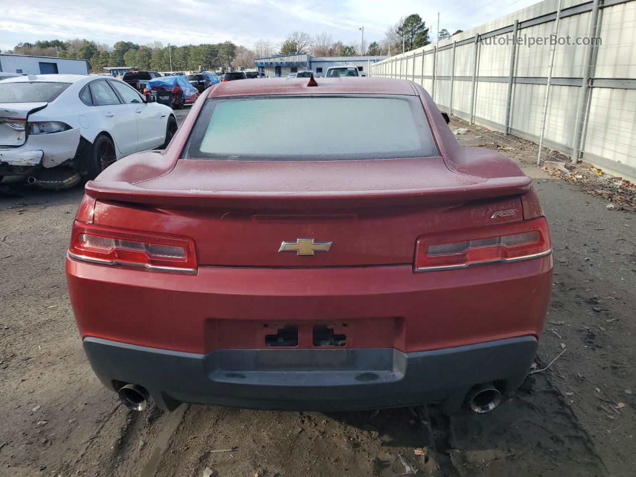 2014 Chevrolet Camaro Lt Red vin: 2G1FB1E30E9147311