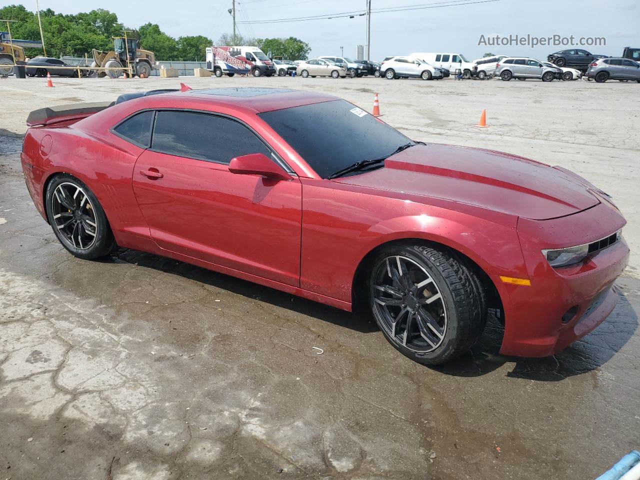 2014 Chevrolet Camaro Lt Maroon vin: 2G1FB1E30E9213498