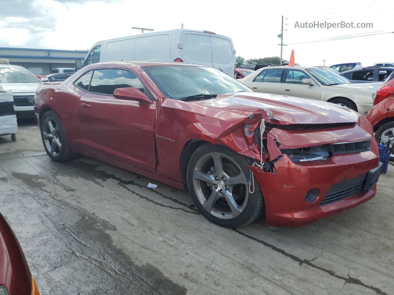 2014 Chevrolet Camaro Lt Бордовый vin: 2G1FB1E30E9219186