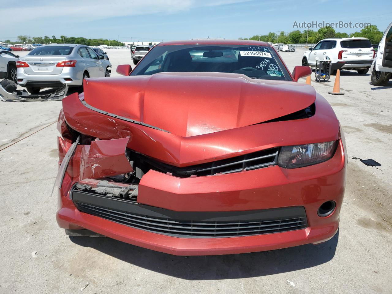 2014 Chevrolet Camaro Lt Red vin: 2G1FB1E30E9323838