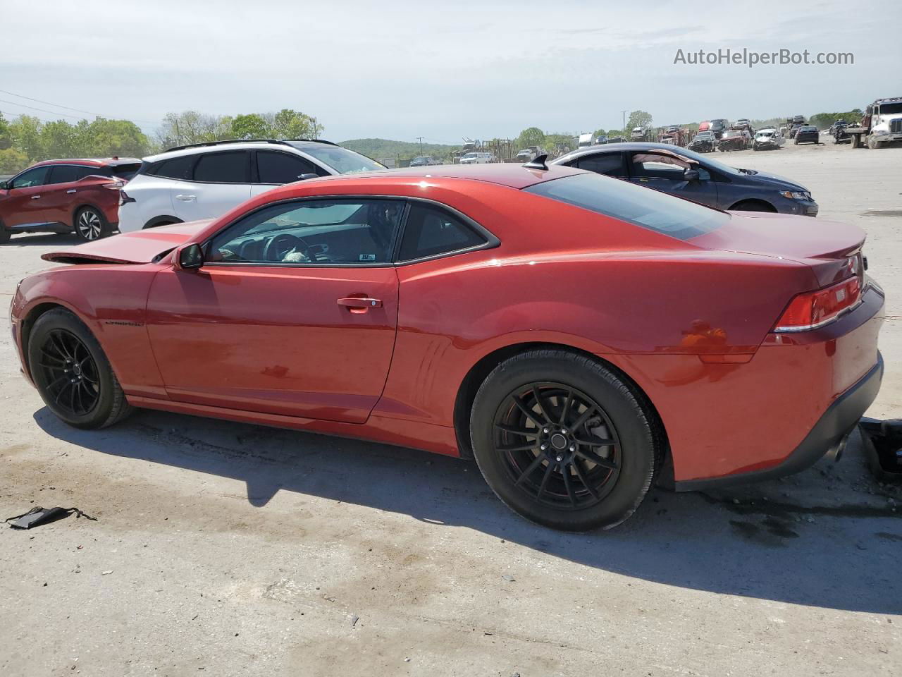 2014 Chevrolet Camaro Lt Red vin: 2G1FB1E30E9323838