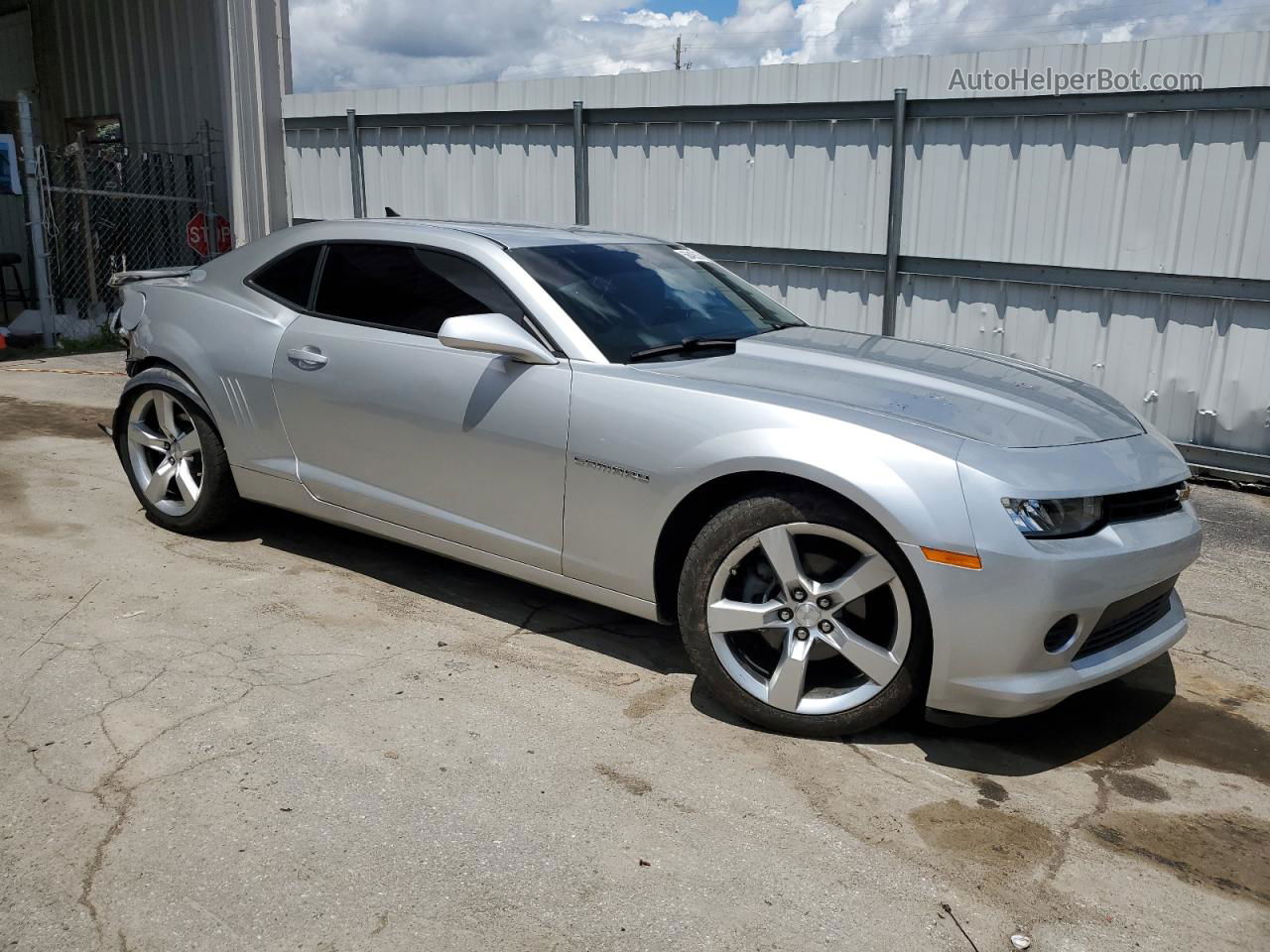 2015 Chevrolet Camaro Ls Silver vin: 2G1FB1E30F9132146