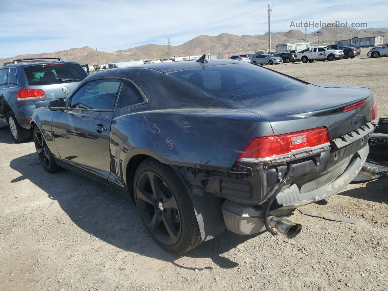 2015 Chevrolet Camaro Ls Gray vin: 2G1FB1E30F9170475