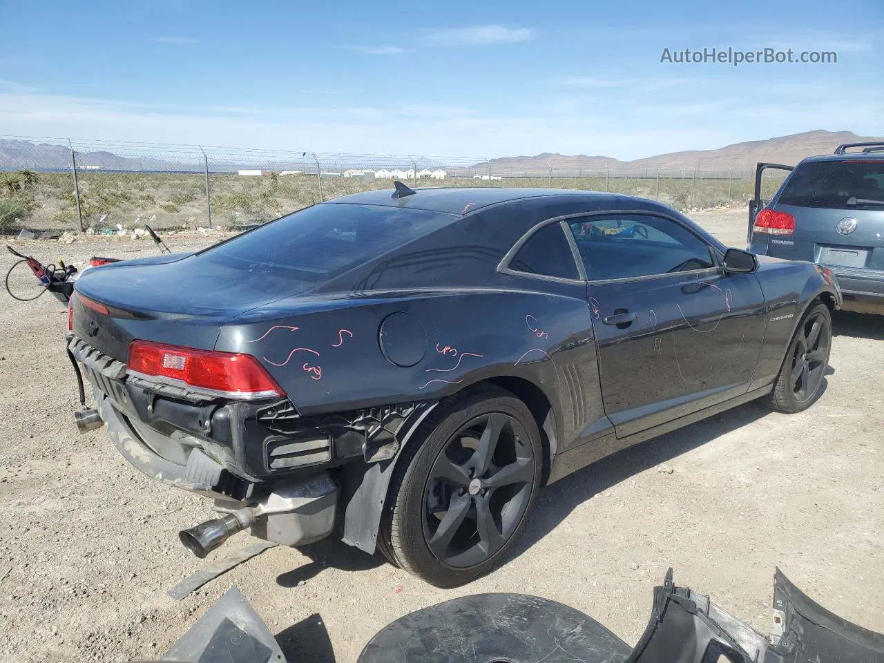 2015 Chevrolet Camaro Ls Gray vin: 2G1FB1E30F9170475