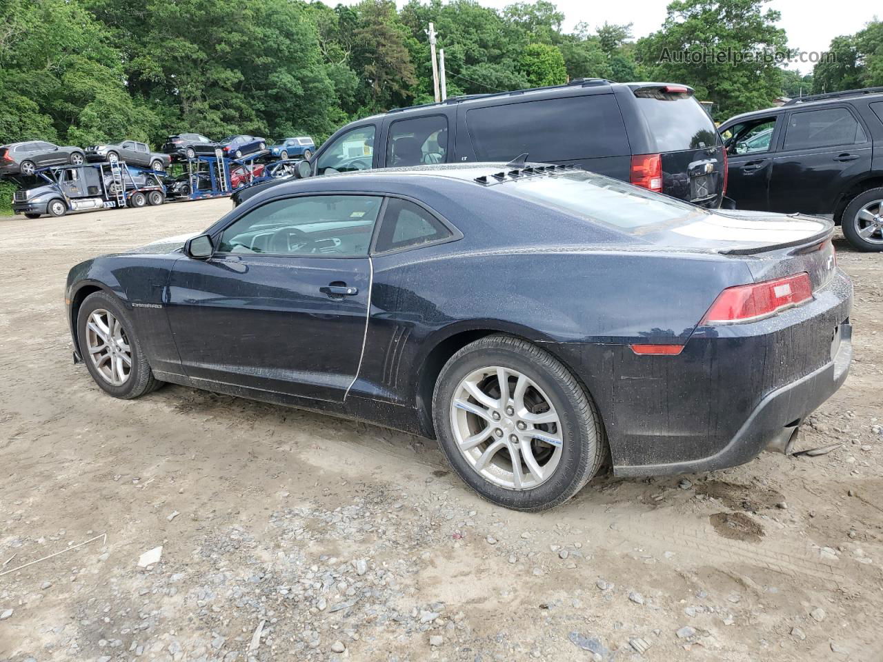 2015 Chevrolet Camaro Ls Синий vin: 2G1FB1E30F9302036