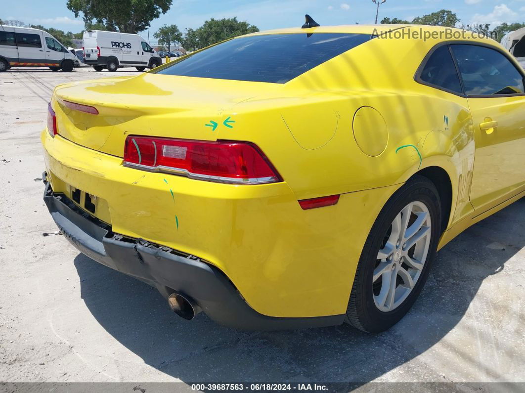 2015 Chevrolet Camaro 2ls Yellow vin: 2G1FB1E30F9303915