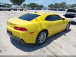 2015 Chevrolet Camaro 2ls Yellow vin: 2G1FB1E30F9303915