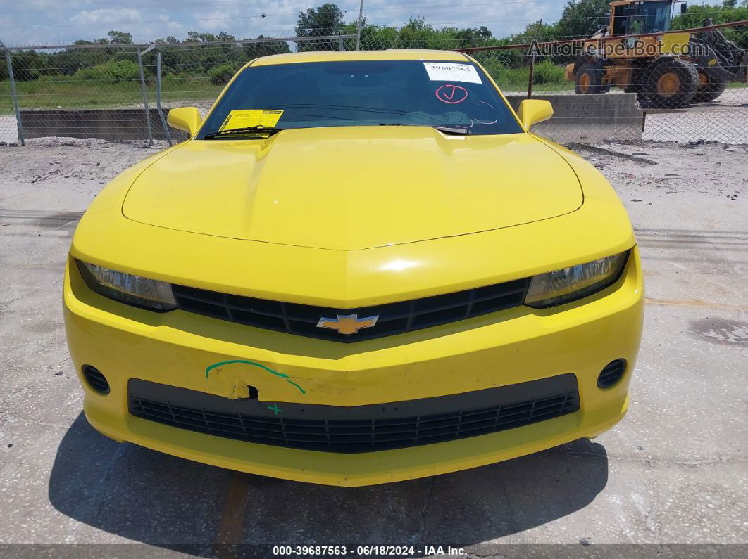 2015 Chevrolet Camaro 2ls Yellow vin: 2G1FB1E30F9303915