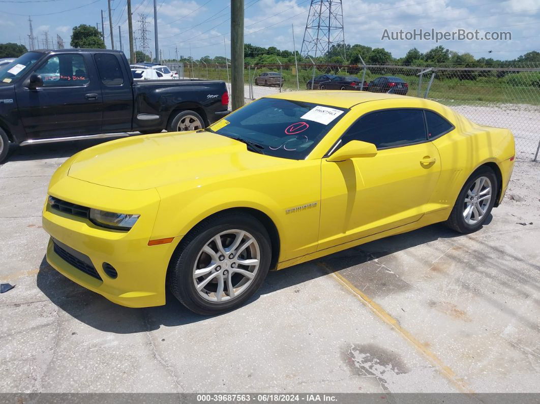 2015 Chevrolet Camaro 2ls Желтый vin: 2G1FB1E30F9303915