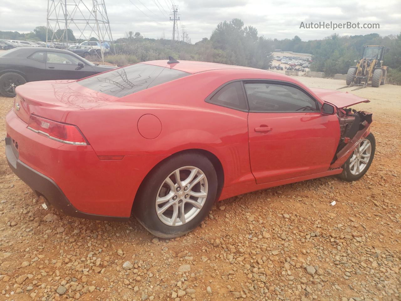 2015 Chevrolet Camaro Ls Red vin: 2G1FB1E30F9311352