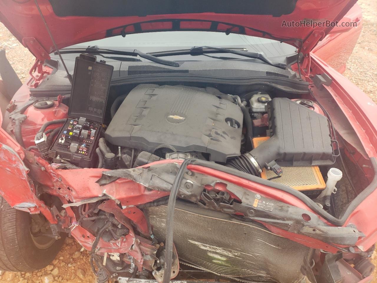 2015 Chevrolet Camaro Ls Red vin: 2G1FB1E30F9311352
