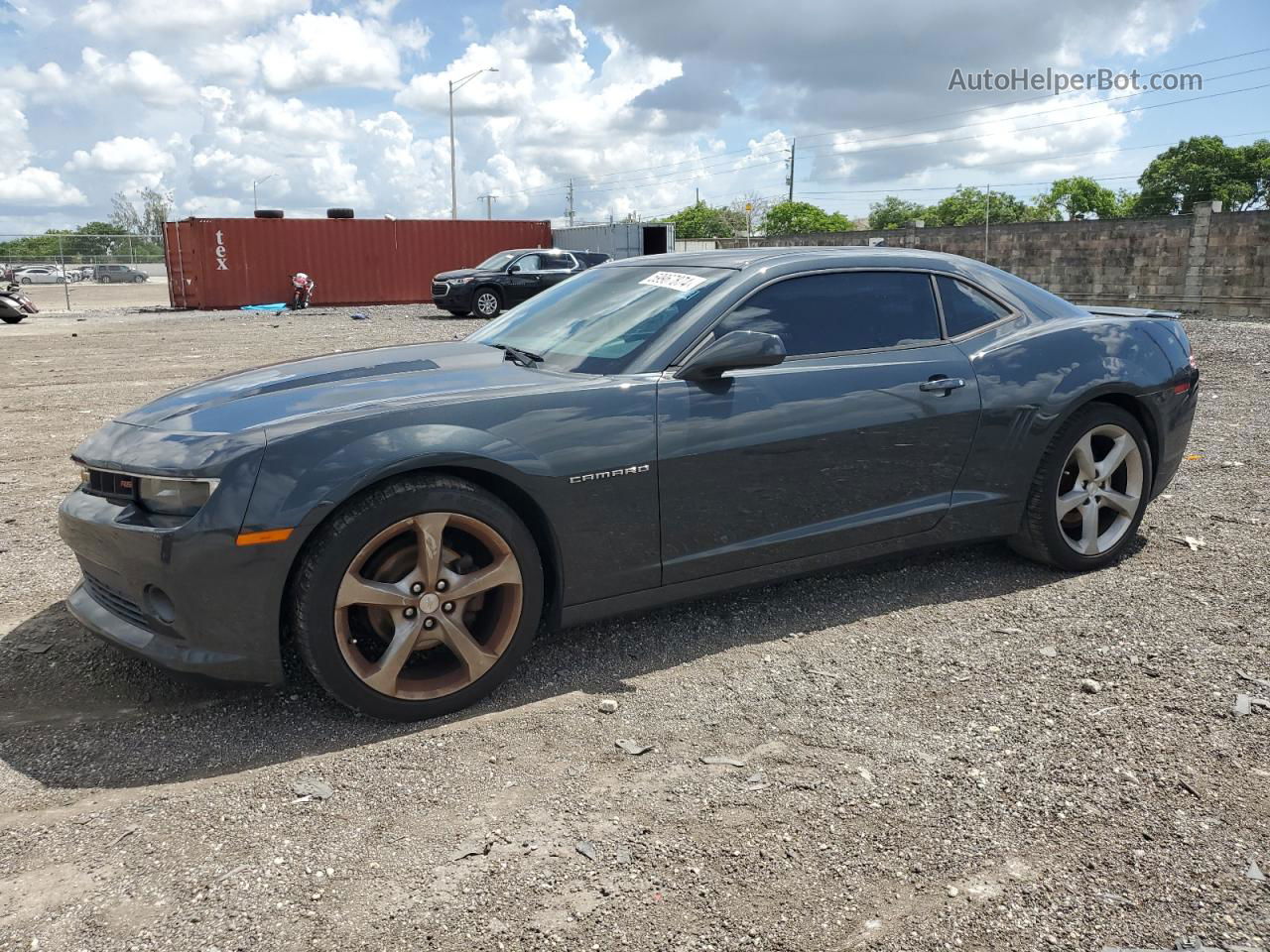 2014 Chevrolet Camaro Lt Серый vin: 2G1FB1E31E9123146