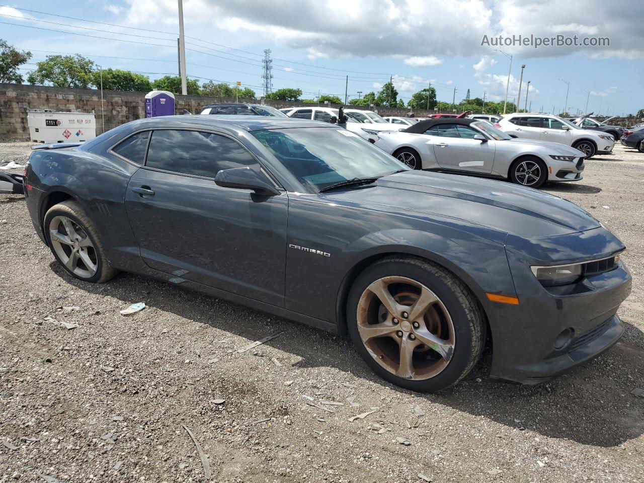 2014 Chevrolet Camaro Lt Gray vin: 2G1FB1E31E9123146