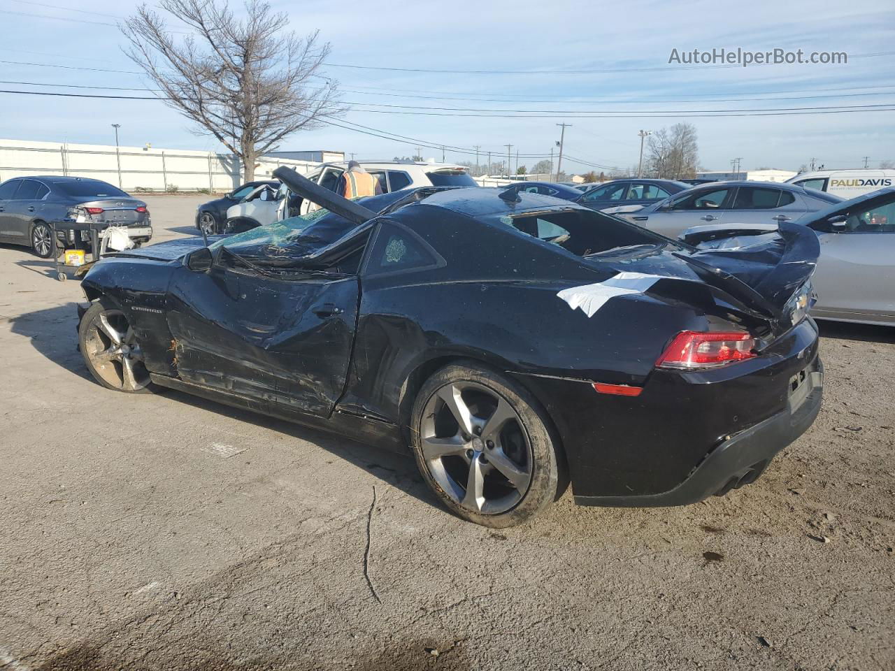 2014 Chevrolet Camaro Lt Black vin: 2G1FB1E31E9138276